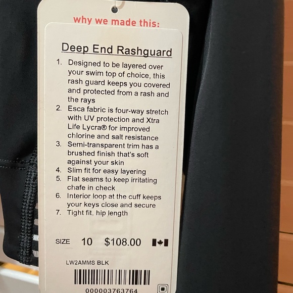 Lululemon Deep End Rashguard - Picture 5 of 5